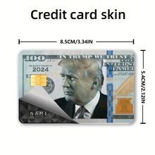 Load image into Gallery viewer, Pack of 2 Trump Credit Card Skins Funny Novelty US Hundred Dollar Bill