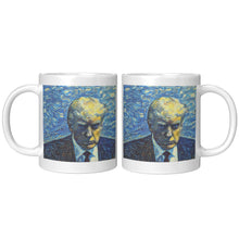 Load image into Gallery viewer, Trump Mug Shot Starry Night MAGA Mug