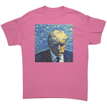 Load image into Gallery viewer, Trump Mug Shot Starry Night MAGA T-Shirt