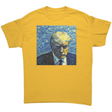 Load image into Gallery viewer, Trump Mug Shot Starry Night MAGA T-Shirt