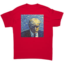 Load image into Gallery viewer, Trump Mug Shot Starry Night MAGA T-Shirt