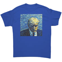 Load image into Gallery viewer, Trump Mug Shot Starry Night MAGA T-Shirt