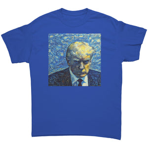 Trump Mug Shot Starry Night MAGA T-Shirt
