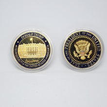 Load image into Gallery viewer, White House Donald Trump 45th President Presidential Seal Gold Collectible Coin
