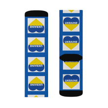 Load image into Gallery viewer, I Love Ukraine Heart Socks