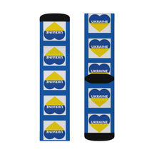 Load image into Gallery viewer, I Love Ukraine Heart Socks