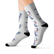 Load image into Gallery viewer, DeSantisland Ron DeSantis Florida Land of Liberty Socks