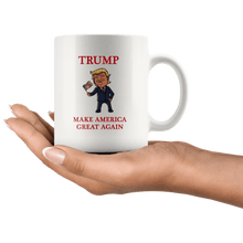 Load image into Gallery viewer, Trump Waving Flag Make America Great Again MAGA Mug - Trump Mug