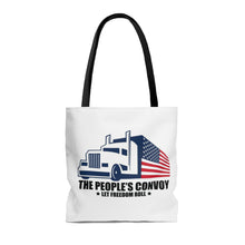 Load image into Gallery viewer, People's Trucker Convoy Let Freedom Roll Tote Bag