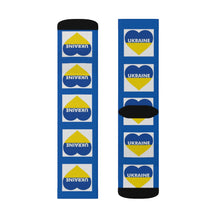 Load image into Gallery viewer, I Love Ukraine Heart Socks
