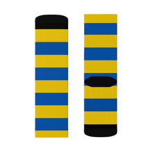 Load image into Gallery viewer, Ukraine Flag Striped Socks