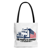 Load image into Gallery viewer, People's Trucker Convoy Let Freedom Roll Tote Bag
