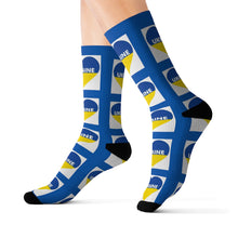 Load image into Gallery viewer, I Love Ukraine Heart Socks