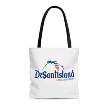 Load image into Gallery viewer, DeSantisland Ron DeSantis Florida Land of Liberty Tote Bag