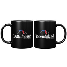 Load image into Gallery viewer, DeSantisland Ron DeSantis Florida Land of Liberty BLACK Mug