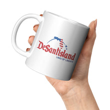Load image into Gallery viewer, DeSantisland Ron DeSantis Florida Land of Liberty Mug RED Text