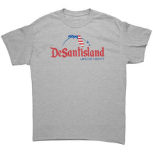 Load image into Gallery viewer, DeSantisland Ron DeSantis Florida Land of Liberty RED Text T-Shirt