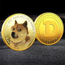 Load image into Gallery viewer, Dogecoin Gold Plated Color Physical Coin Cryptocurrency DOGE Collectible Coin