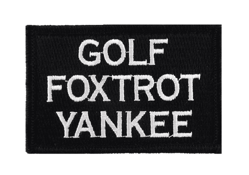 Golf Foxtrot Yankee GFY Morale Tactical Hook & Loop Patch - Trump Mug