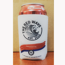 Load image into Gallery viewer, Red Wave Patriotic American President Trump MAGA Can Cooler Beverage Holder