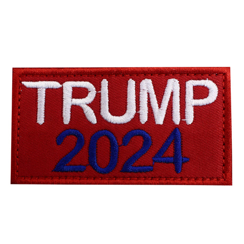 Trump 2024 Red Embroidered MAGA Hook and Loop Patch