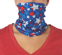 Load image into Gallery viewer, USA Patriotic American Neck Gaiter Gator Face Mask Tube Bandana
