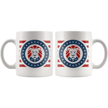 Load image into Gallery viewer, Trump MAGA Lion - USA Patriotic Red, White, Blue Mug - Trump Mug