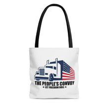 Load image into Gallery viewer, People's Trucker Convoy Let Freedom Roll Tote Bag