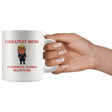 Load image into Gallery viewer, Greatest Mom Mother Trump Thumbs Up Mug - Trump Mug