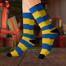 Load image into Gallery viewer, Ukraine Flag Striped Socks