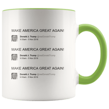 Load image into Gallery viewer, Trump Tweet - Make America Great Again! Repeating MAGA Mug - Trump Mug