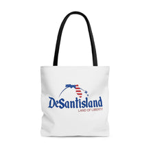 Load image into Gallery viewer, DeSantisland Ron DeSantis Florida Land of Liberty Tote Bag