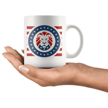 Load image into Gallery viewer, Trump MAGA Lion - USA Patriotic Red, White, Blue Mug - Trump Mug