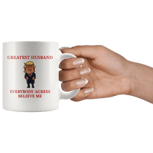 Load image into Gallery viewer, Greatest Husband Trump Thumbs Up Mug - Trump Mug
