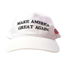 Load image into Gallery viewer, MAGA Make America Great Again Donald Trump USA Flag Baseball Cap Hat WHITE - Trump Mug