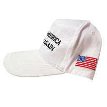 Load image into Gallery viewer, MAGA Make America Great Again Donald Trump USA Flag Baseball Cap Hat WHITE - Trump Mug
