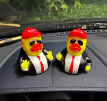 Load image into Gallery viewer, Set of 2 Different Rubber Duck Trump Funny Decoration MAGA Toys