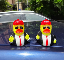 Load image into Gallery viewer, Set of 2 Different Rubber Duck Trump Funny Decoration MAGA Toys