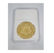 Load image into Gallery viewer, Encased Save America Again Trump 2024 In God We Trust Collectible Coin GOLD