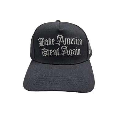 GOTHIC Dark MAGA Trump USA Flag Baseball Cap Hat