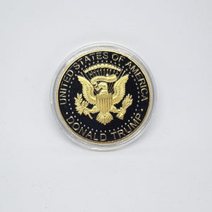 Save America Again Trump 2024 In God We Trust United States of America Gold Collectible Coin