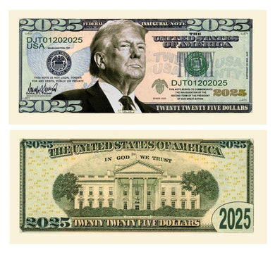 Donald Trump 2025 USA Inaugural Presidential Bill with Currency Holder