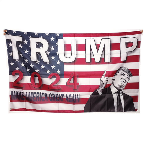 Trump 2024 Make America Great Again MAGA USA Red White Blue 3x5 Feet Flag