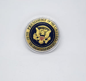Trump 2024 Save America Again Seal President United States American Eagle Collectible Coin GOLD