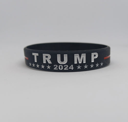 Trump 2024 Take America Back MAGA Silicone Wristband Band