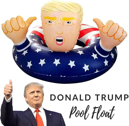 Trump Swimming Float Inflatable Pool Raft Float Beach Party Swim Circle Ring