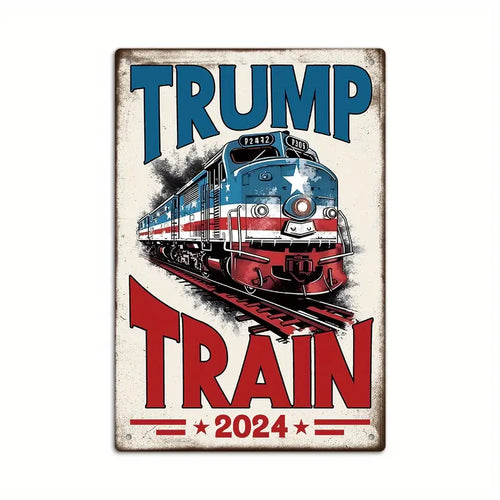 Trump Train 2024 Metal Sign