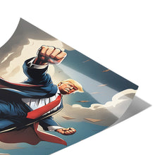 Load image into Gallery viewer, Trump Comic Book Superhero Fight MAGA Poster 12x18