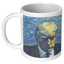 Load image into Gallery viewer, Trump Mug Shot Starry Night MAGA Mug