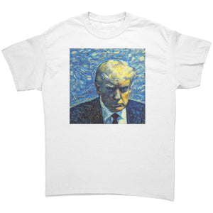 Trump Mug Shot Starry Night MAGA T-Shirt